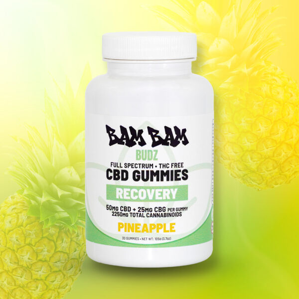 RECOVERY Gummies - CBD+CBG - Pineapple
