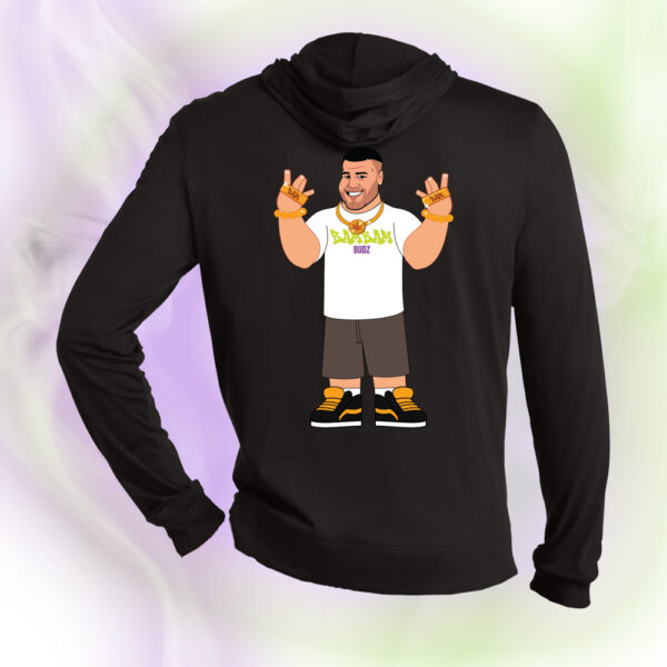 BamBamBudz Special USA Tour Graffiti Style Full-Zip Hoodie - Purple Logo - Image 2