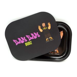 Metal Rolling Tray w/ Magnetic Cover